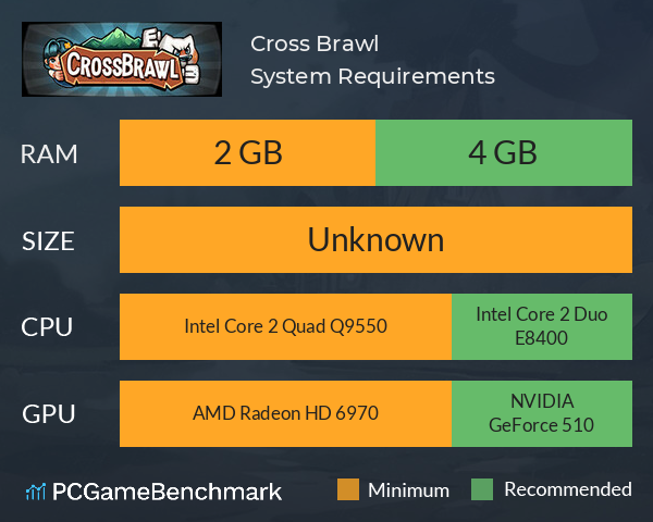Cross Brawl System Requirements PC Graph - Can I Run Cross Brawl Cross Brawl System Requirements PC Graph - Can I Run Cross Brawl