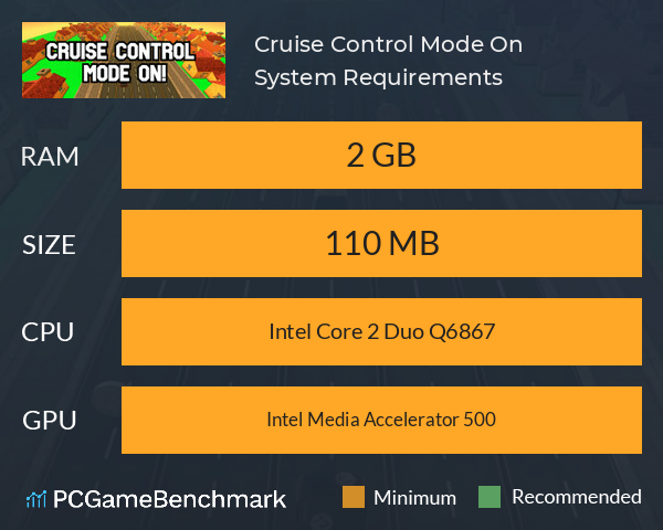 Cruise Control Mode On! System Requirements PC Graph - Can I Run Cruise Control Mode On! Cruise Control Mode On! System Requirements PC Graph - Can I Run Cruise Control Mode On!