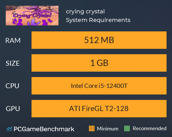 crying crystal System Requirements PC Graph - Can I Run crying crystal crying crystal System Requirements PC Graph - Can I Run crying crystal