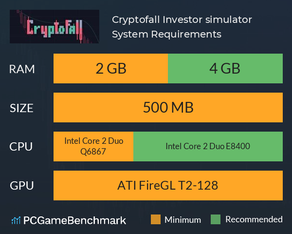 Cryptofall: Investor simulator System Requirements PC Graph - Can I Run Cryptofall: Investor simulator
