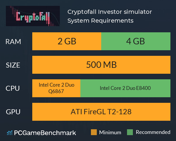 Cryptofall: Investor simulator System Requirements PC Graph - Can I Run Cryptofall: Investor simulator Cryptofall: Investor simulator System Requirements PC Graph - Can I Run Cryptofall: Investor simulator