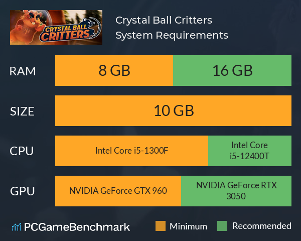 Crystal Ball Critters System Requirements PC Graph - Can I Run Crystal Ball Critters Crystal Ball Critters System Requirements PC Graph - Can I Run Crystal Ball Critters