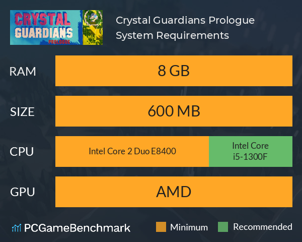 Crystal Guardians Prologue System Requirements PC Graph - Can I Run Crystal Guardians Prologue Crystal Guardians Prologue System Requirements PC Graph - Can I Run Crystal Guardians Prologue