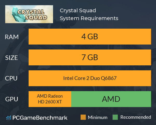 Crystal Squad System Requirements PC Graph - Can I Run Crystal Squad Crystal Squad System Requirements PC Graph - Can I Run Crystal Squad