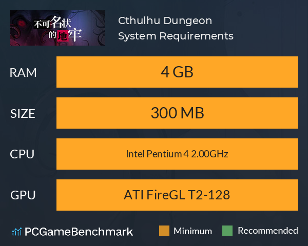 Cthulhu Dungeon System Requirements PC Graph - Can I Run Cthulhu Dungeon
