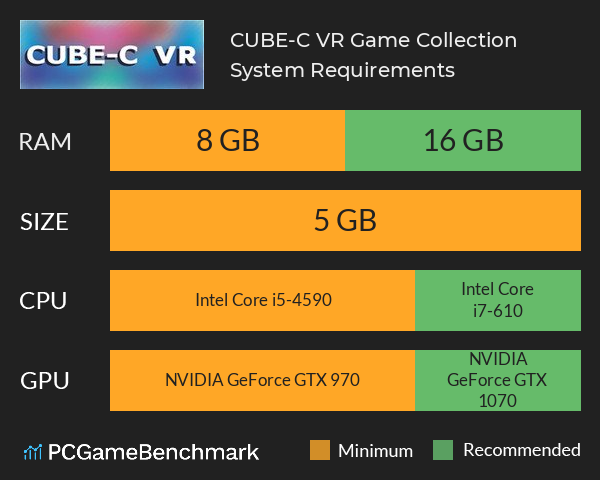 CUBE-C: VR Game Collection System Requirements PC Graph - Can I Run CUBE-C: VR Game Collection CUBE-C: VR Game Collection System Requirements PC Graph - Can I Run CUBE-C: VR Game Collection