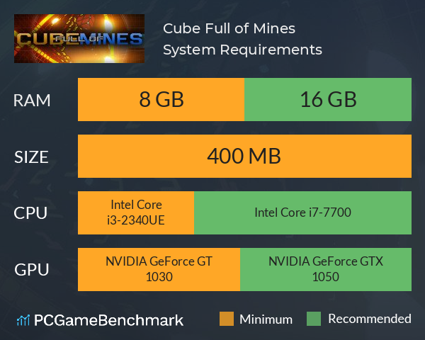 Cube Full of Mines System Requirements PC Graph - Can I Run Cube Full of Mines Cube Full of Mines System Requirements PC Graph - Can I Run Cube Full of Mines