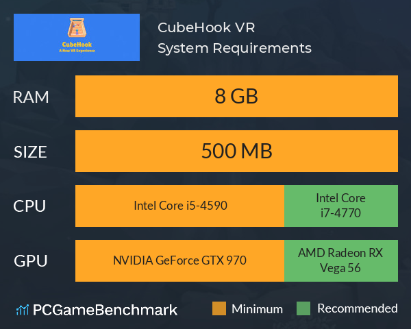 CubeHook VR System Requirements PC Graph - Can I Run CubeHook VR CubeHook VR System Requirements PC Graph - Can I Run CubeHook VR