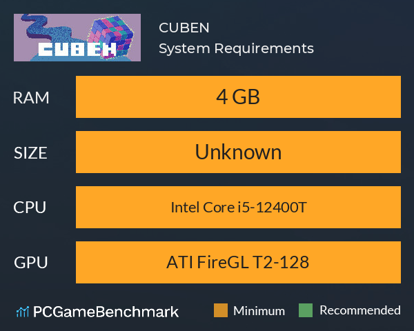 CUBEN System Requirements PC Graph - Can I Run CUBEN CUBEN System Requirements PC Graph - Can I Run CUBEN