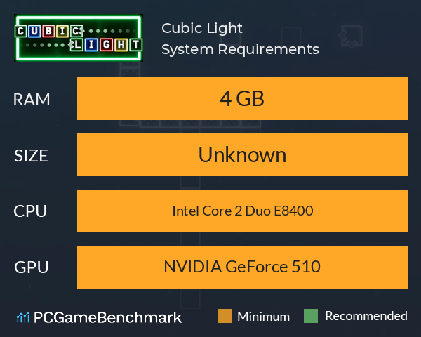 Cubic Light System Requirements PC Graph - Can I Run Cubic Light
