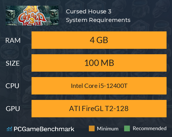 Cursed House 3 System Requirements PC Graph - Can I Run Cursed House 3 Cursed House 3 System Requirements PC Graph - Can I Run Cursed House 3