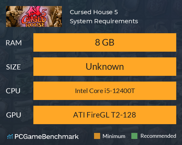 Cursed House 5 System Requirements PC Graph - Can I Run Cursed House 5 Cursed House 5 System Requirements PC Graph - Can I Run Cursed House 5