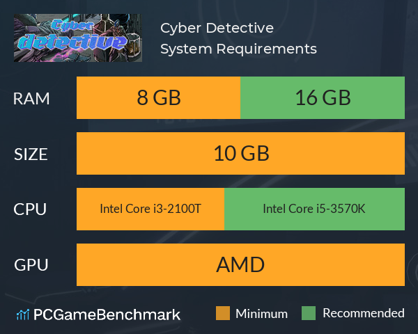 Cyber Detective System Requirements PC Graph - Can I Run Cyber Detective Cyber Detective System Requirements PC Graph - Can I Run Cyber Detective