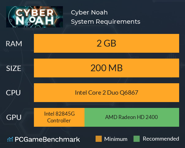 Cyber Noah System Requirements PC Graph - Can I Run Cyber Noah Cyber Noah System Requirements PC Graph - Can I Run Cyber Noah