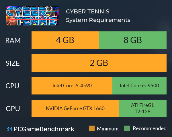 CYBER TENNIS System Requirements PC Graph - Can I Run CYBER TENNIS CYBER TENNIS System Requirements PC Graph - Can I Run CYBER TENNIS