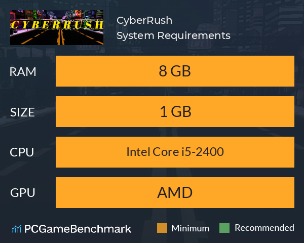 CyberRush System Requirements PC Graph - Can I Run CyberRush CyberRush System Requirements PC Graph - Can I Run CyberRush
