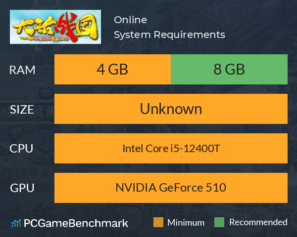 大话战国Online System Requirements PC Graph - Can I Run 大话战国Online 大话战国Online System Requirements PC Graph - Can I Run 大话战国Online