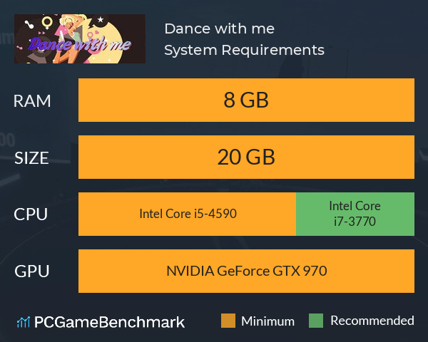 Dance with me System Requirements PC Graph - Can I Run Dance with me