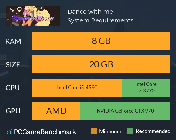 Dance with me System Requirements PC Graph - Can I Run Dance with me