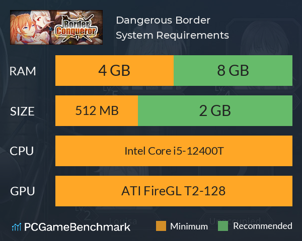 Dangerous Border System Requirements PC Graph - Can I Run Dangerous Border