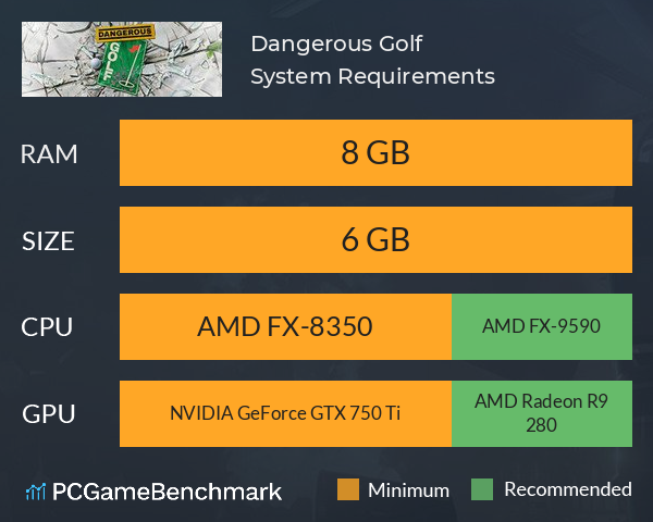 Dangerous Golf System Requirements PC Graph - Can I Run Dangerous Golf Dangerous Golf System Requirements PC Graph - Can I Run Dangerous Golf