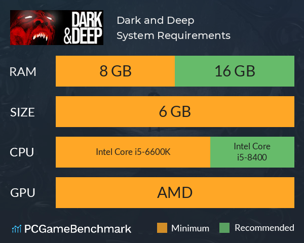 Dark and Deep System Requirements PC Graph - Can I Run Dark and Deep Dark and Deep System Requirements PC Graph - Can I Run Dark and Deep