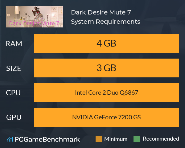 Dark Desire Mute 7 System Requirements PC Graph - Can I Run Dark Desire Mute 7 Dark Desire Mute 7 System Requirements PC Graph - Can I Run Dark Desire Mute 7