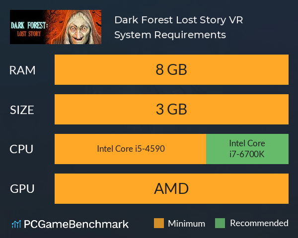 Dark Forest: Lost Story VR System Requirements PC Graph - Can I Run Dark Forest: Lost Story VR Dark Forest: Lost Story VR System Requirements PC Graph - Can I Run Dark Forest: Lost Story VR