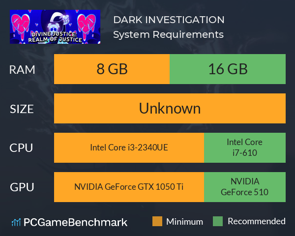 DARK INVESTIGATION System Requirements PC Graph - Can I Run DARK INVESTIGATION DARK INVESTIGATION System Requirements PC Graph - Can I Run DARK INVESTIGATION