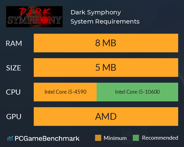 Dark Symphony System Requirements PC Graph - Can I Run Dark Symphony Dark Symphony System Requirements PC Graph - Can I Run Dark Symphony