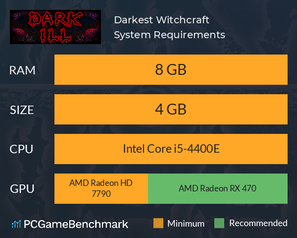Darkest Witchcraft 暗黑蛊国 System Requirements PC Graph - Can I Run Darkest Witchcraft 暗黑蛊国 Darkest Witchcraft 暗黑蛊国 System Requirements PC Graph - Can I Run Darkest Witchcraft 暗黑蛊国