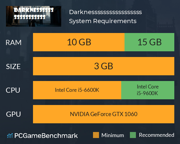 Darknesssssssssssssssss System Requirements PC Graph - Can I Run Darknesssssssssssssssss Darknesssssssssssssssss System Requirements PC Graph - Can I Run Darknesssssssssssssssss