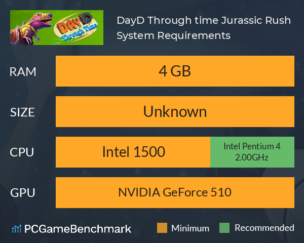 DayD: Through time. Jurassic Rush System Requirements PC Graph - Can I Run DayD: Through time. Jurassic Rush