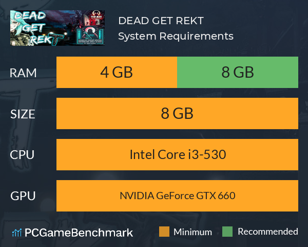 DEAD GET REKT System Requirements PC Graph - Can I Run DEAD GET REKT
