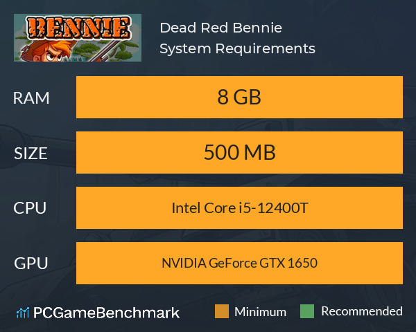 Dead Red Bennie System Requirements PC Graph - Can I Run Dead Red Bennie Dead Red Bennie System Requirements PC Graph - Can I Run Dead Red Bennie