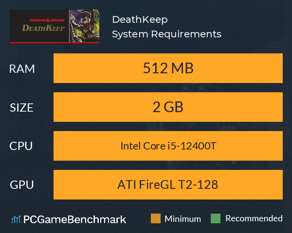 DeathKeep System Requirements PC Graph - Can I Run DeathKeep DeathKeep System Requirements PC Graph - Can I Run DeathKeep