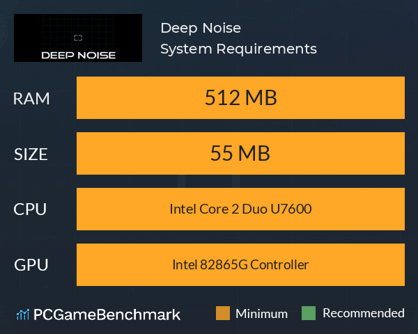 Deep Noise System Requirements PC Graph - Can I Run Deep Noise