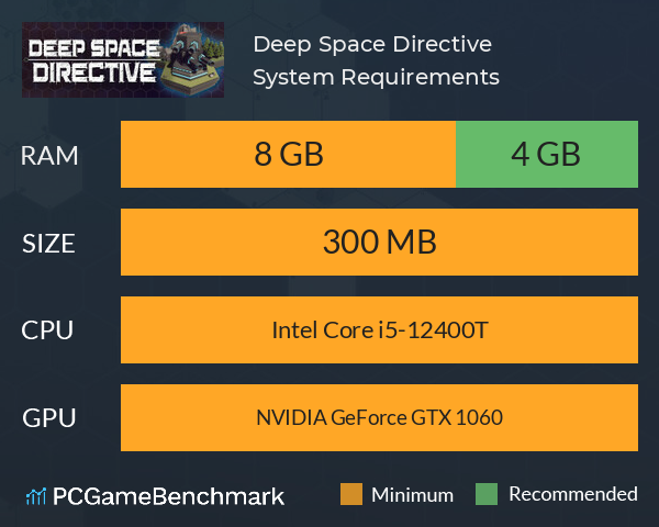 Deep Space Directive System Requirements PC Graph - Can I Run Deep Space Directive