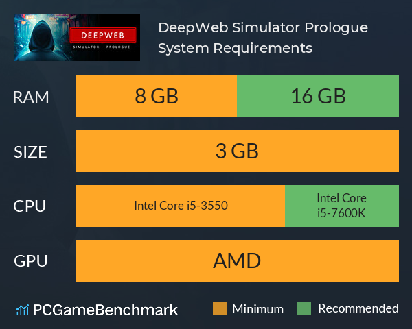 DeepWeb Simulator: Prologue System Requirements PC Graph - Can I Run DeepWeb Simulator: Prologue DeepWeb Simulator: Prologue System Requirements PC Graph - Can I Run DeepWeb Simulator: Prologue