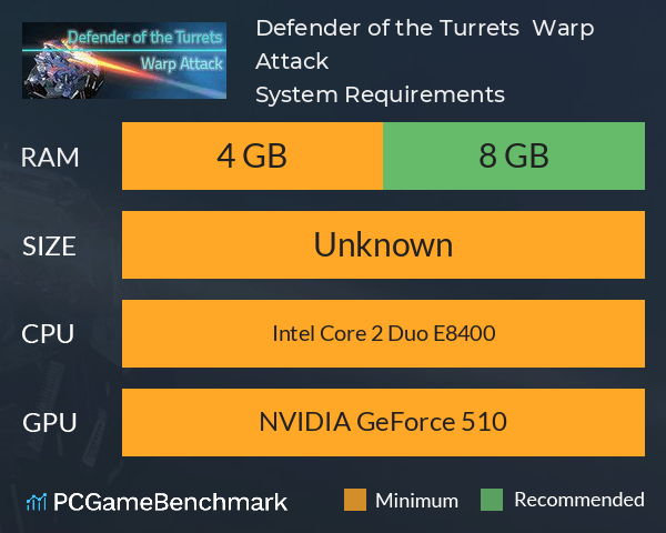 Defender of the Turrets : Warp Attack System Requirements PC Graph - Can I Run Defender of the Turrets : Warp Attack