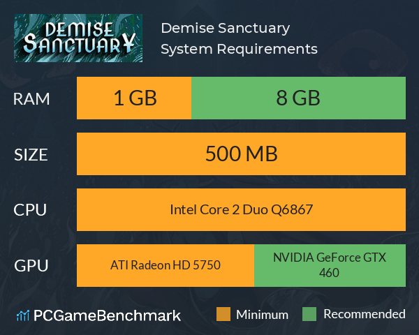 Demise Sanctuary System Requirements PC Graph - Can I Run Demise Sanctuary Demise Sanctuary System Requirements PC Graph - Can I Run Demise Sanctuary