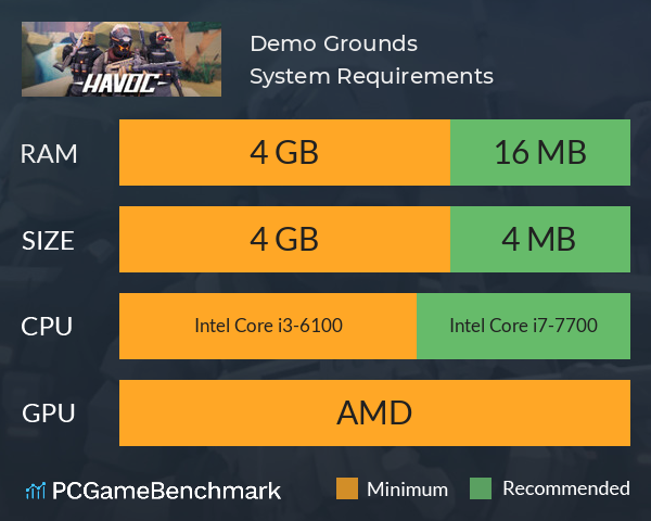 Demo Grounds System Requirements PC Graph - Can I Run Demo Grounds Demo Grounds System Requirements PC Graph - Can I Run Demo Grounds