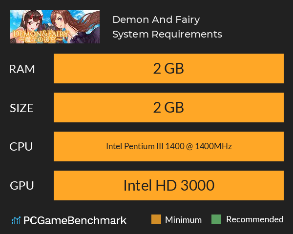 Demon And Fairy System Requirements PC Graph - Can I Run Demon And Fairy Demon And Fairy System Requirements PC Graph - Can I Run Demon And Fairy