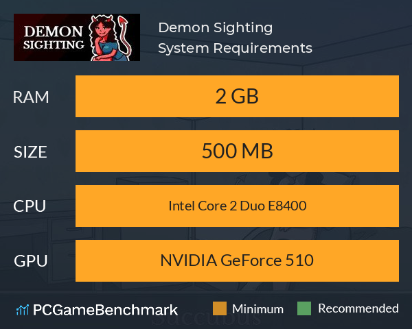 Demon Sighting System Requirements PC Graph - Can I Run Demon Sighting Demon Sighting System Requirements PC Graph - Can I Run Demon Sighting