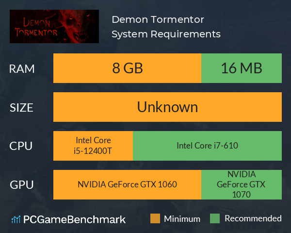 Demon Tormentor System Requirements PC Graph - Can I Run Demon Tormentor Demon Tormentor System Requirements PC Graph - Can I Run Demon Tormentor
