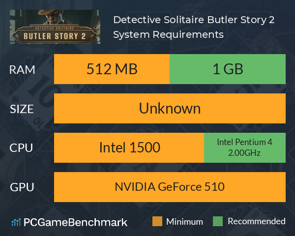 Detective Solitaire. Butler Story 2 System Requirements PC Graph - Can I Run Detective Solitaire. Butler Story 2 Detective Solitaire. Butler Story 2 System Requirements PC Graph - Can I Run Detective Solitaire. Butler Story 2