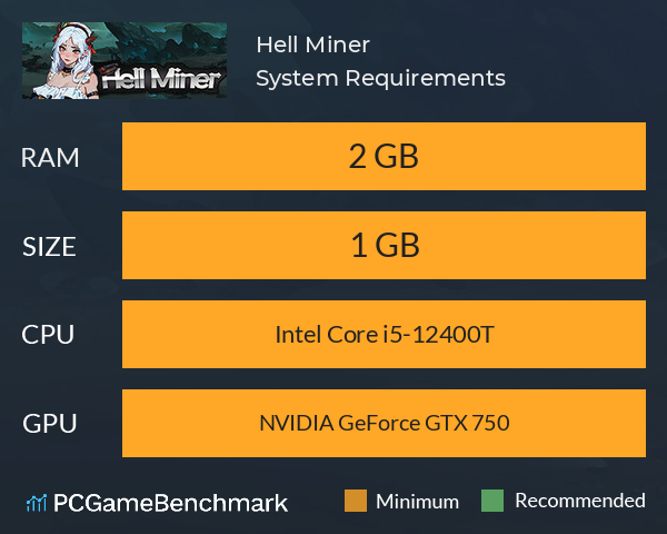 地狱矿工 Hell Miner System Requirements PC Graph - Can I Run 地狱矿工 Hell Miner 地狱矿工 Hell Miner System Requirements PC Graph - Can I Run 地狱矿工 Hell Miner