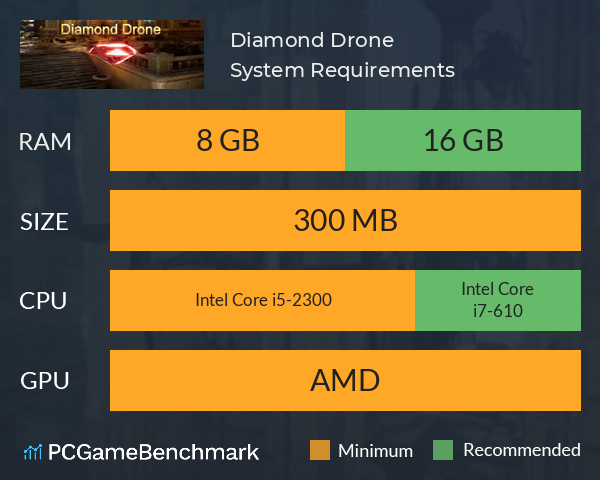 Diamond Drone System Requirements PC Graph - Can I Run Diamond Drone