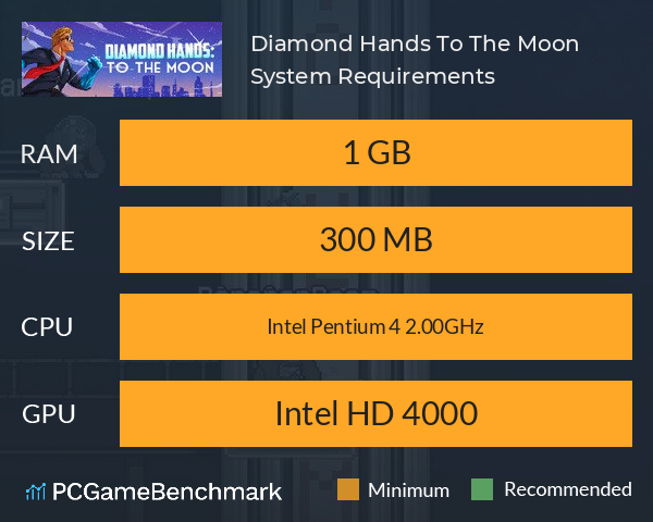 Diamond Hands: To The Moon System Requirements PC Graph - Can I Run Diamond Hands: To The Moon