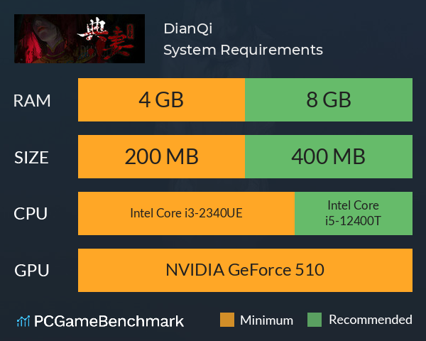 DianQi 典妻 System Requirements PC Graph - Can I Run DianQi 典妻 DianQi 典妻 System Requirements PC Graph - Can I Run DianQi 典妻